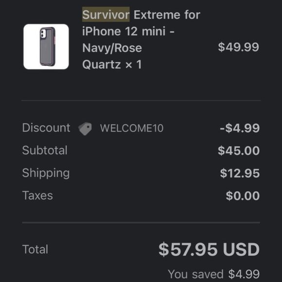 NWT iPhone 12 mini case - Survivor Extreme - Picture 2 of 3